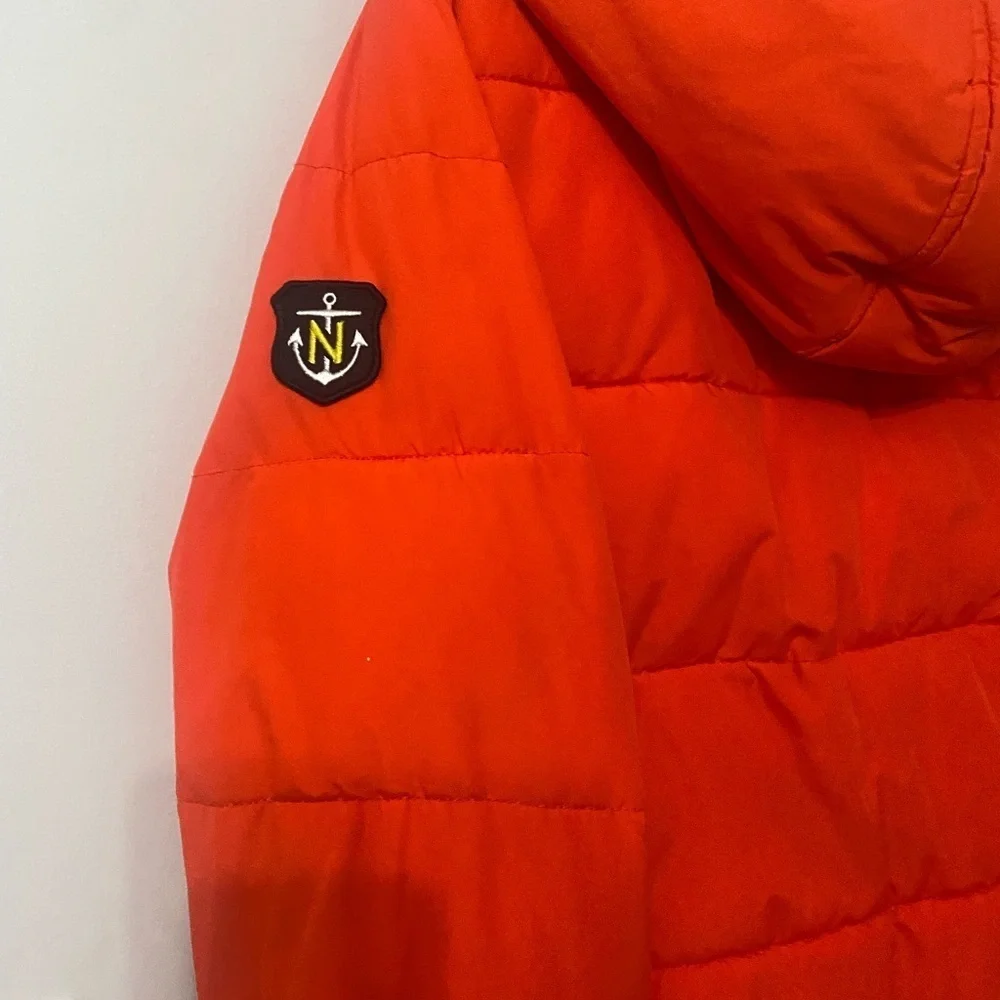 Nautica Kids Bright Orange Puffer Coat Jacket